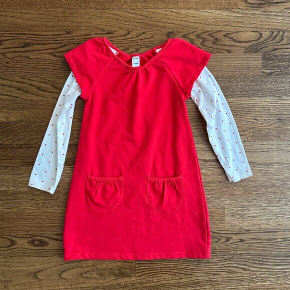 Size 4 Red and white polka dot dress for girls - Picture 1 of 4
